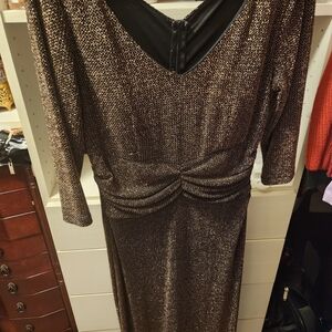 Elegant Metallic Dress